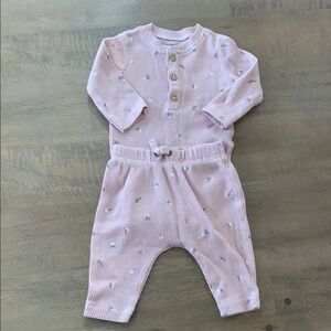 Carter’s Baby Girl Thermal Floral Print Outfit